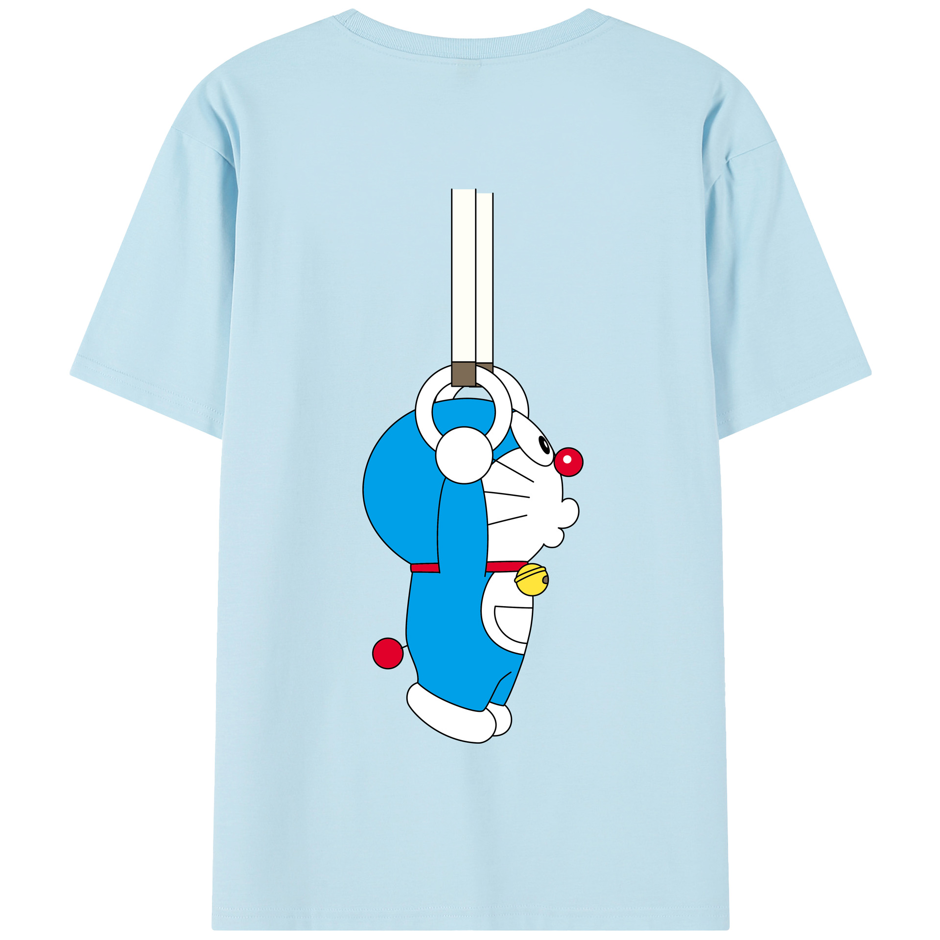 （画像用） ドラえもん Doraemon 綿100％半袖Tシャツ（背面プリント）